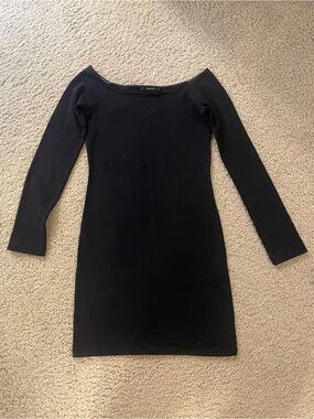 Forever 21 | Dresses | Black Long Sleeve Cutout Back Skater Dress S |  Poshmark